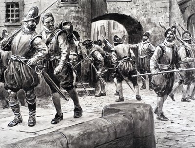 フランス物語--パリに集結する兵士たち 作： CL ダウティ