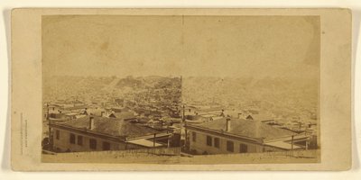 サンフランシスコ全景 - No.サクラメント・ストリートとテイラー・ストリートの角から撮影。 作： C.L. Weed