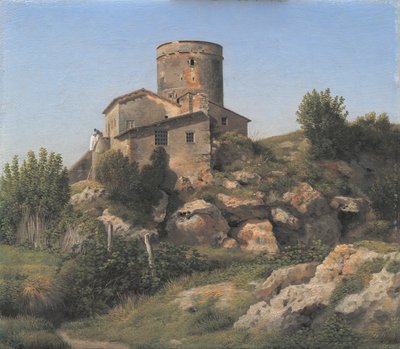 ローマ郊外のトル ディ キント近くの建物 作： Christoffer Wilhelm Eckersberg