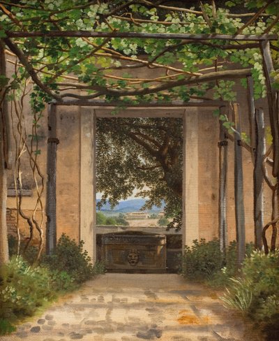 パーゴラ、イタリア 作： Christoffer Wilhelm Eckersberg