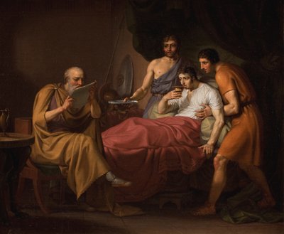 アレキサンダー大王の病床 作： Christoffer Wilhelm Eckersberg