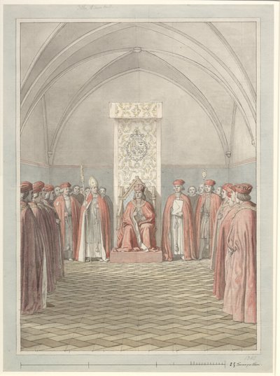 象の騎士団の創設 作： Christoffer Wilhelm Eckersberg