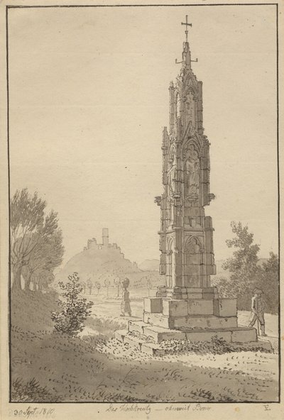 ボン近郊のホッホクロイツ 作： Christoffer Wilhelm Eckersberg