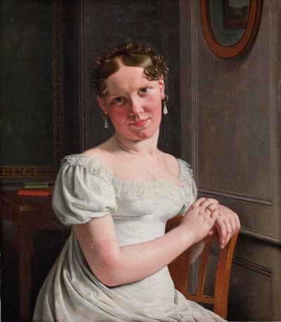 ジュリー・エッカースバーグ、旧姓ジュエル、芸術家の二番目の妻 作： Christoffer Wilhelm Eckersberg