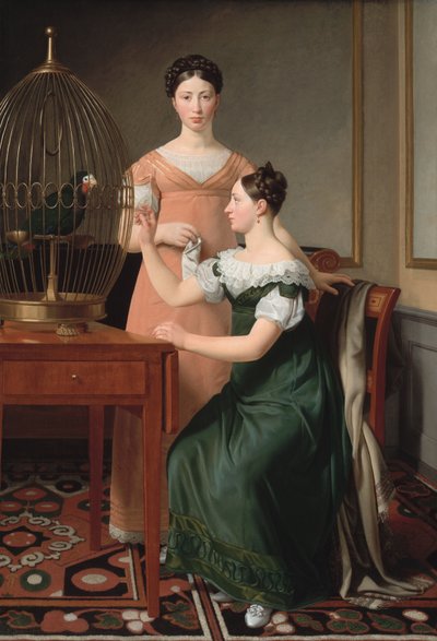 メンデル・レビン・ネイサンソンの長女、ベラとハンナ 作： Christoffer Wilhelm Eckersberg