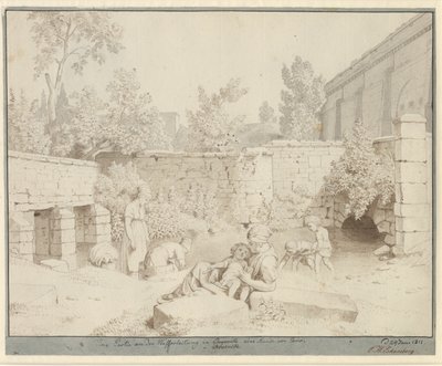 パリのアルクイユにあるローマ水道橋のロット 作： Christoffer Wilhelm Eckersberg