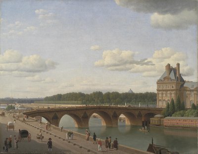 ケ・ヴォルテールから見たポン・ロワイヤル 作： Christoffer Wilhelm Eckersberg