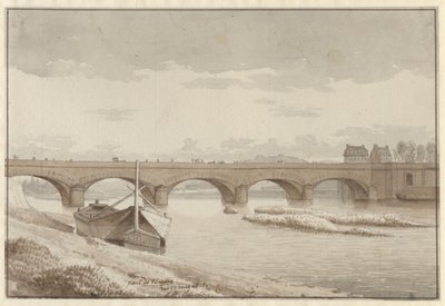 パリ、ヌイイのセーヌ橋、1812 年 5 月 13 日 作： Christoffer Wilhelm Eckersberg