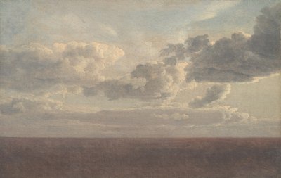 海の上の雲の研究 作： Christoffer Wilhelm Eckersberg