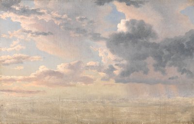 音の上の雲の研究 作： Christoffer Wilhelm Eckersberg