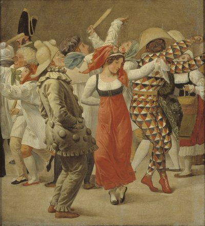 ローマのカーニバル。 断片 作： Christoffer Wilhelm Eckersberg