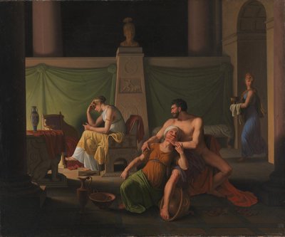 ユリシーズの帰還。 ホメロスのユリシーズの一場面 作： Christoffer Wilhelm Eckersberg