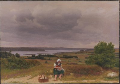 ノース シーランド、ルーダーズダル近くのレイク ファイアーの眺め 作： Christoffer Wilhelm Eckersberg