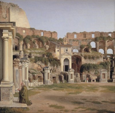コロッセオ内部の眺め 作： Christoffer Wilhelm Eckersberg