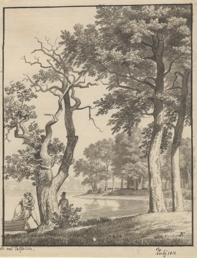 Valsøelille の島、1810 年 7 月 作： Christoffer Wilhelm Eckersberg