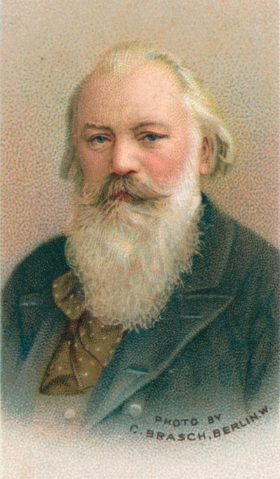 ヨハネス ブラームス 1833年-1897 年はドイツの作曲家およびピアニスト、1911 年 作： C Brasch