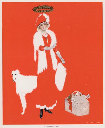 Coles Phillips Girl, A Present-Day Saint (カラーリトグラフ) 作： C. Coles Phillips