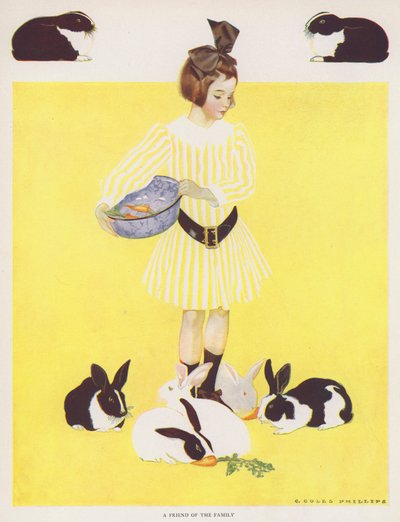 Coles Phillips Girl, a Friend of the Family（カラーリトグラフ版 作： C. Coles Phillips