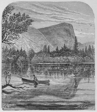 「鏡の湖とワトキンス山」、1883 年 作： C Crane