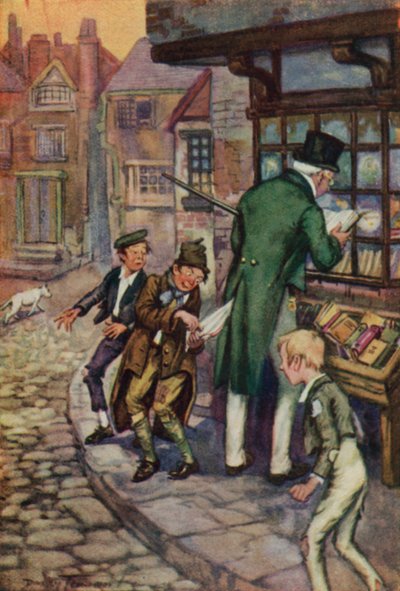 Kuvitus Oliver Twistille, Charles Dickens (värilitho) 作： C. Dudley (after) Tennant