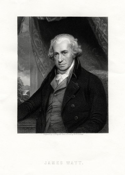 ジェームズワット、スコットランドの発明家、エンジニア、19世紀。 作： C. E. Wagstaff