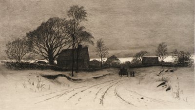 （冬の田園風景） 作： C. F. William Mielatz