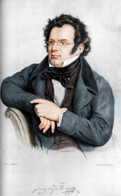 Franz Peter Schubert 1797-1828、オーストリアの作曲家 作： C Helfert