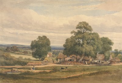 Emerey Down near Lyndhurst, New Forest, Hants (水彩・グラファイト・紙) 作： C. John Mayle Whichelo