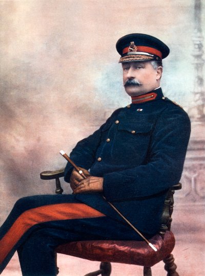 チャールズエドモンドノックス少将、1902年南アフリカ共和国第12旅団を指揮。 作： C Knight