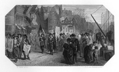 Rederijkers、ロッテルダム、オランダ、1642 c1870 作： Domenico del Barbiere