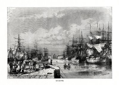 ルアーブル、ノルマンディー、フランス北部、1879 作： C. Laplante