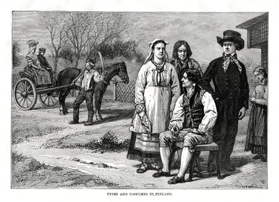 フィンランドのタイプと衣装、1879 作： C. Laplante