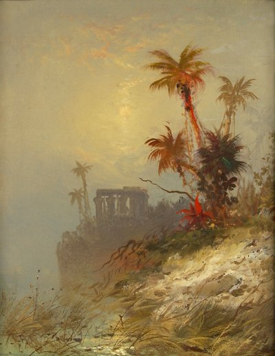 エジプトの風景、19 世紀後半から 20 世紀初頭。 作： C. Morgan McIlhenney