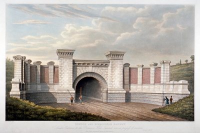 ロンドン・バーミンガム鉄道のプリムローズ・ヒル・トンネル、1837年 作： C Rosenberg