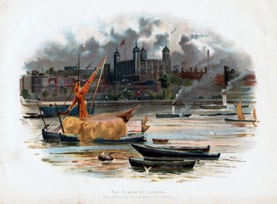 イギリスのロンドン塔、1895 作： C. Wilkinson