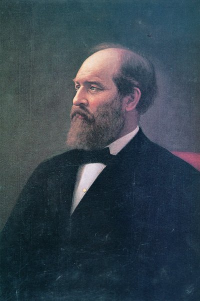 ジェームズ・A・ガーフィールド（1831-81）（油彩・キャンバス 作： Calvin Curtis
