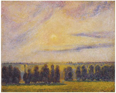 エラニーの夕日 作： Camille Jacob Pissarro
