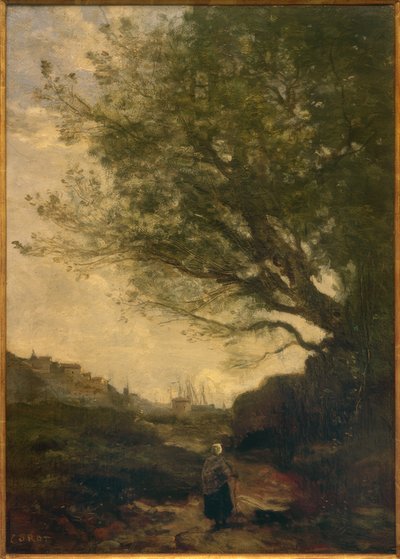 ラロシェル 作： Jean Baptiste Camille Corot