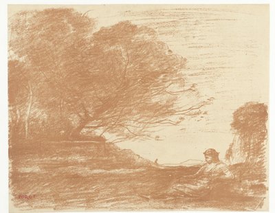 風景の中のサッフォー サッフォー 作： Camille Corot