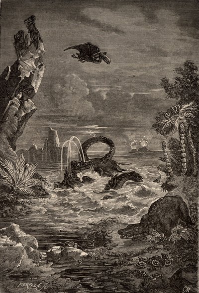 恐竜時代の地球 作： Camille Flammarion