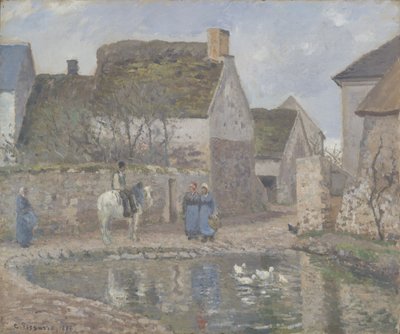 エネリーの池、1874 作： Camille Jacob Pissarro