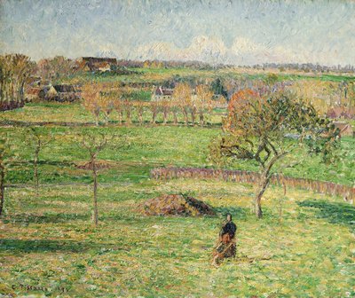 バザンクールプレーリー、秋;大草原の大草原、1894年秋 作： Camille Jacob Pissarro