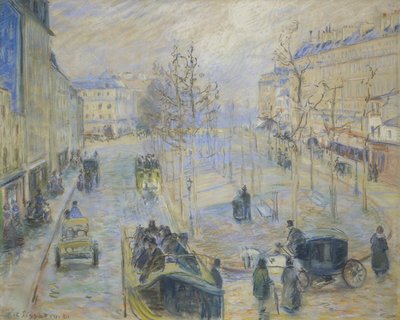 Boulevard Rochechouart、1880 作： Camille Jacob Pissarro