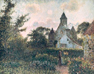 ノック教会、1894 作： Camille Jacob Pissarro