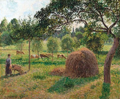エラニーの夕暮れ、1896 作： Camille Jacob Pissarro