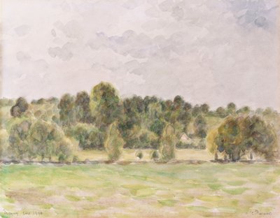 エラニー・イブニング、1890 作： Camille Jacob Pissarro