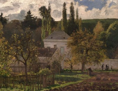エルミタージュ美術館、ポントワーズ、1873 作： Camille Jacob Pissarro