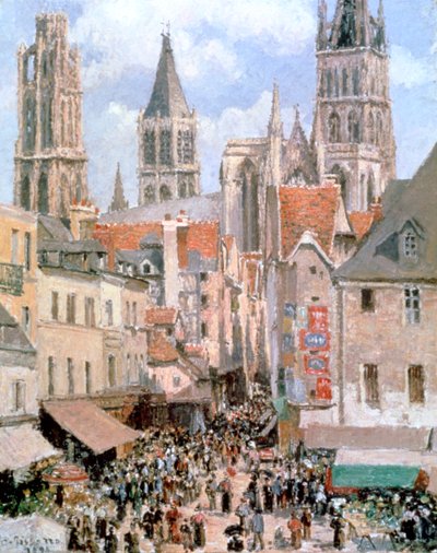 Levine and Walk Rouen、1898 作： Camille Jacob Pissarro