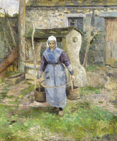 モンフーコー、マザープレスル。ラメールプレスル、モンフーコー、1874 作： Camille Jacob Pissarro