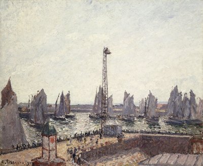 アウターハーバーとクレーン、ルアーブル。フォレポートとアンスデパイロット、ルアーブル、1903 作： Camille Jacob Pissarro
